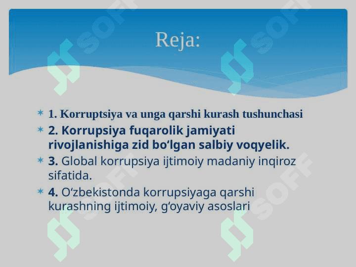 Global korrupsiya ijtimoiy-madaniy inqirozning oqbatlari 2