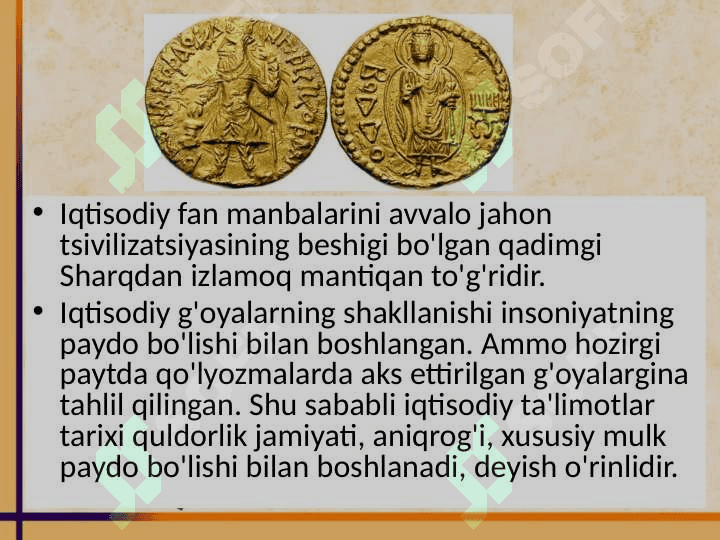 Qadimgi dunyodagi iqtisodiy jihatlari 3