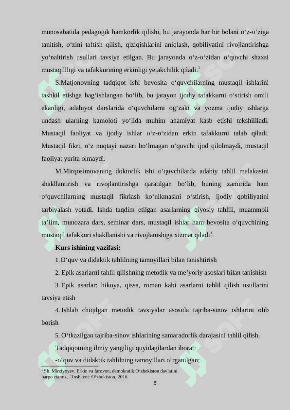 ADABIYOT DARSLARIDA EPIK ASARLARNI TAHLIL 5