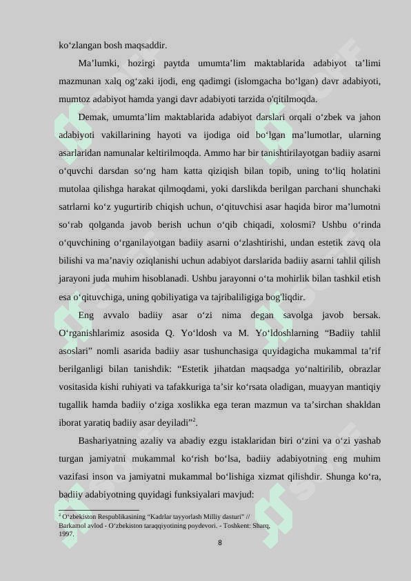ADABIYOT DARSLARIDA EPIK ASARLARNI TAHLIL 8