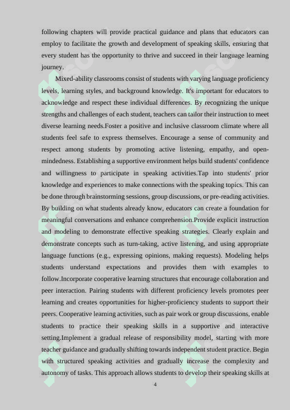 TEACHING SPEAKING IN MIXED-ABILITY CLASSES 4