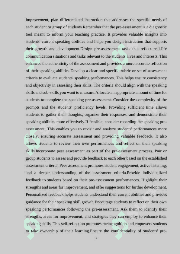 TEACHING SPEAKING IN MIXED-ABILITY CLASSES 7