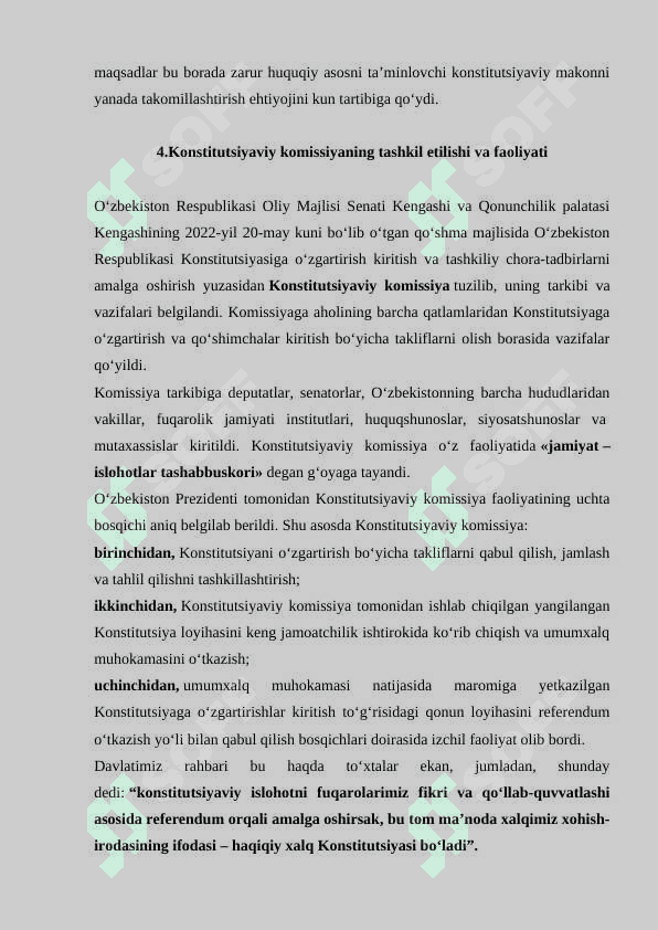 Yangi tahrirdagi konstitutsiyaning qabul qilish zaruriyatlari 5