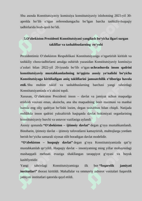 Yangi tahrirdagi konstitutsiyaning qabul qilish zaruriyatlari 6