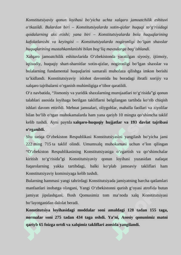 Yangi tahrirdagi konstitutsiyaning qabul qilish zaruriyatlari 8
