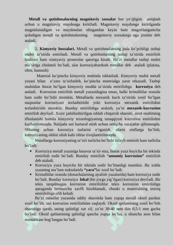 Metall va qotishmalarning xossalari. 4