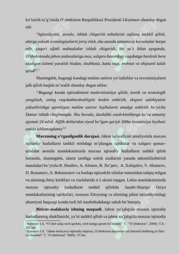 MAXSUS IQTISODIY HUDUDLAR UNING MILLIY IQTISODIYOTDA TUTGAN O’RNI VA ROLI 3