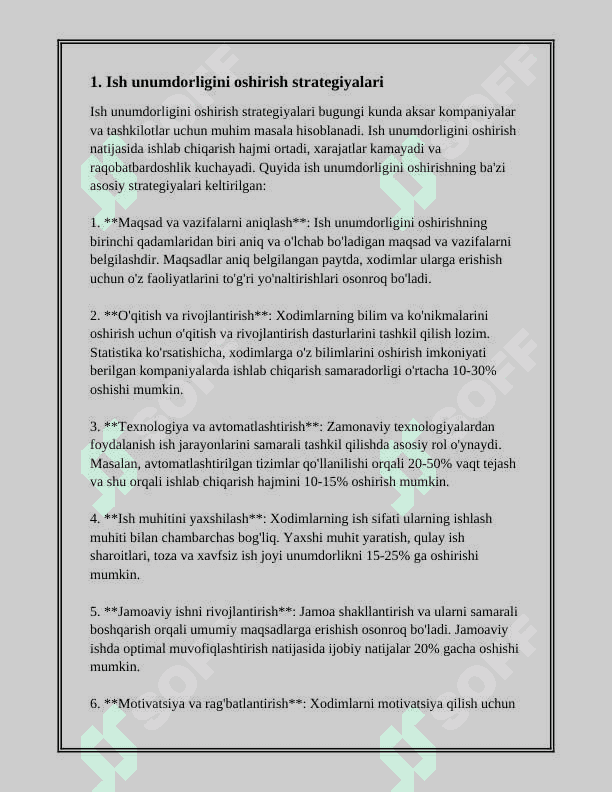 MEHNAT UNUMDORLIGI - IQTISODIY O'SISH OMILI SIFATIDA 3