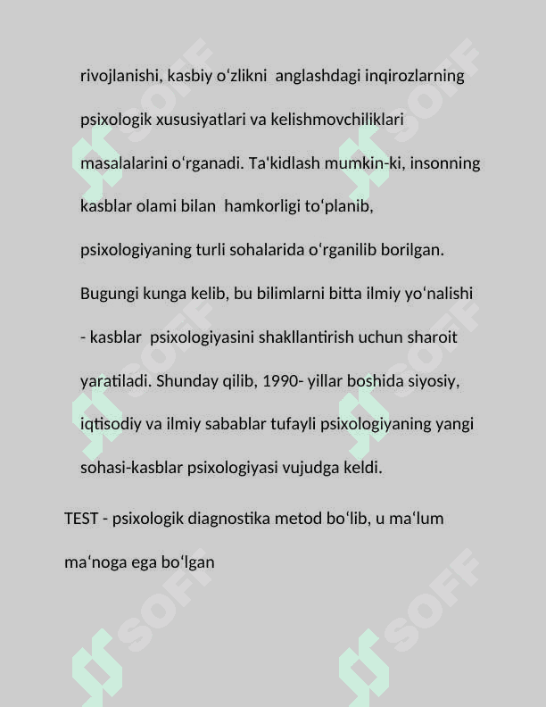 Kasbiy layoqatni aniqlovchi testlar 8
