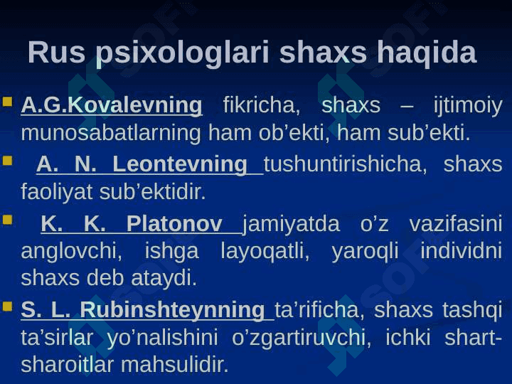 Xorijiy psixologiyada shaxs muammosi 7