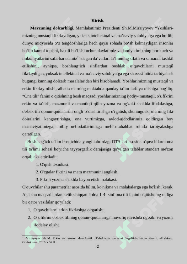 Savod o‘rgatish davri yozuv darslarida imlo ustida ishlash 2