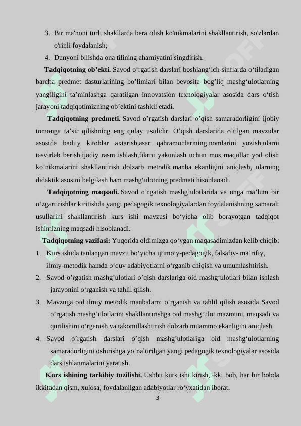 Savod o‘rgatish davri yozuv darslarida imlo ustida ishlash 3