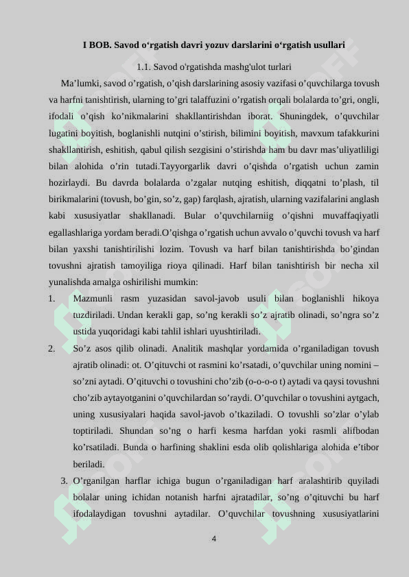 Savod o‘rgatish davri yozuv darslarida imlo ustida ishlash 4