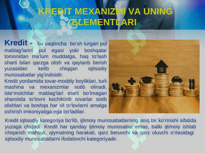 KREDITLASHNI TASHKIL ETISH ASOSLAR pptx 3