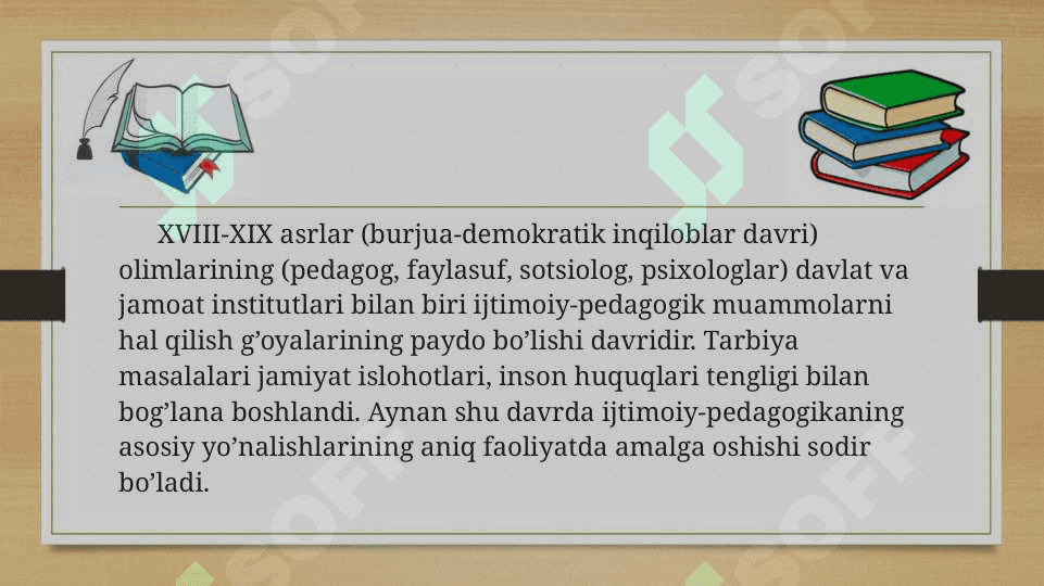 Xorijda ijtimoiy pedagogikaning rivojlanish tarixi 8