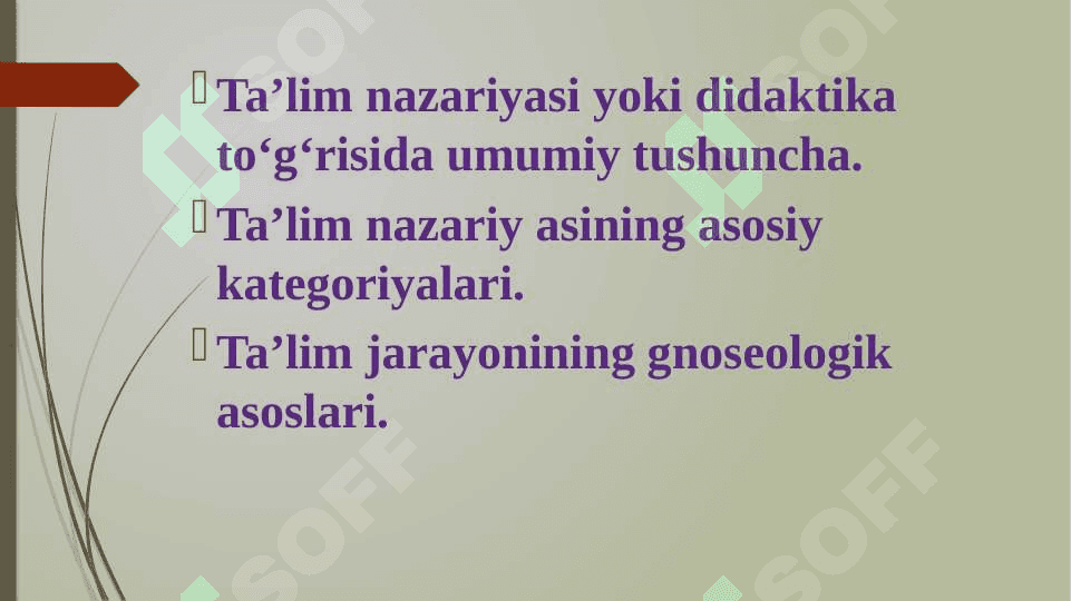 DIDAKTIKA TA’LIM NAZARIYASI SIFATIDA 2