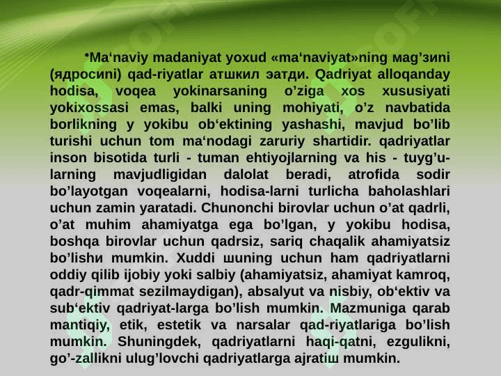 Qadriyat nazariyasining shakllanish tarixi 4