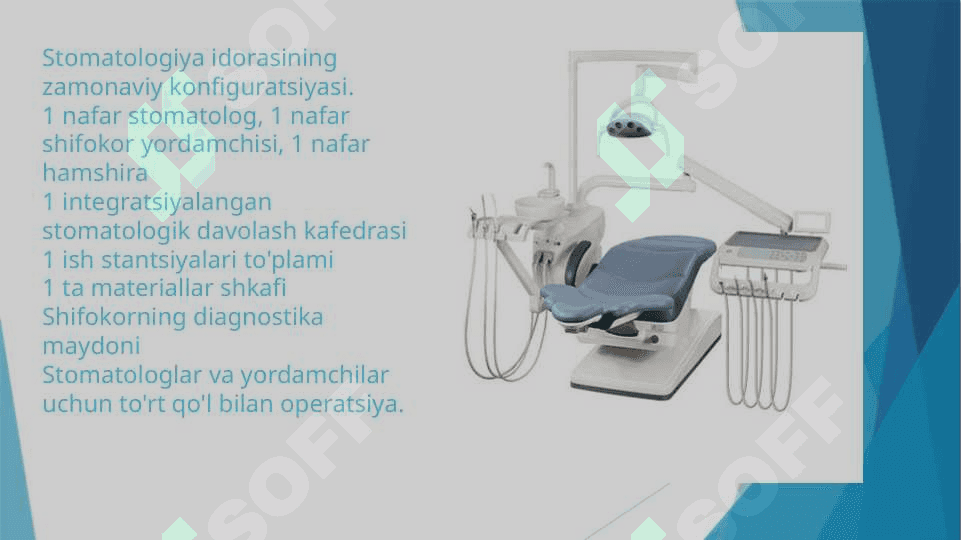 Zamonaviy Stomatologik qurilmalar tasnifi. Sterilizatsiya va dizinfeksiya 4