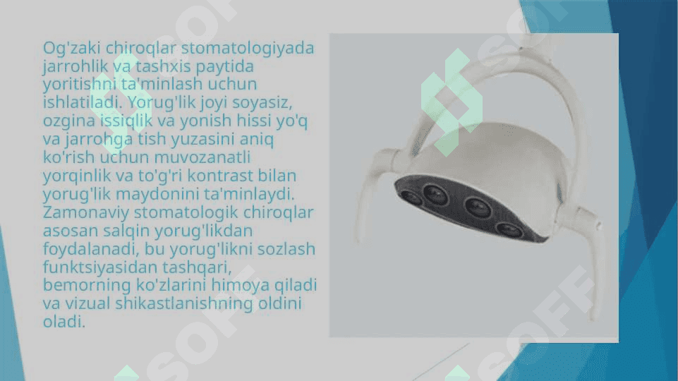 Zamonaviy Stomatologik qurilmalar tasnifi. Sterilizatsiya va dizinfeksiya 8