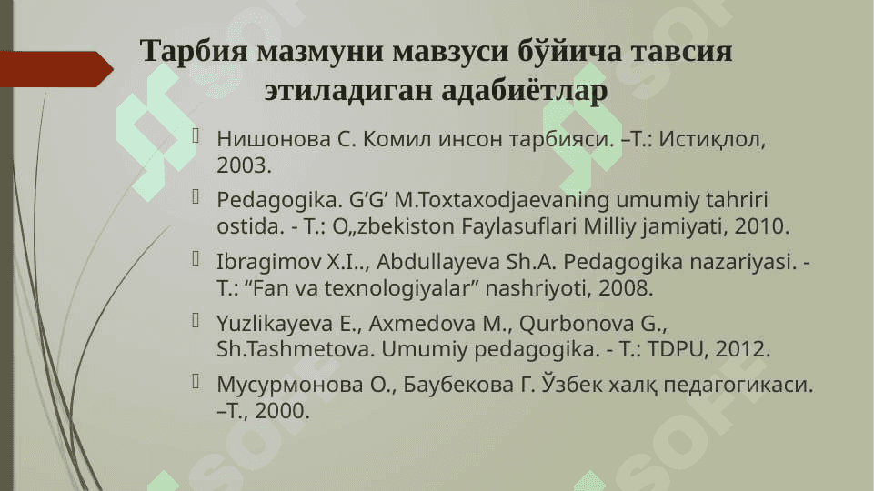 TARBIYA MAZMUNI 2
