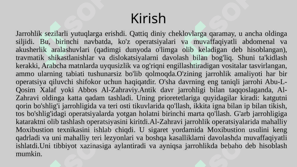 Jarrohlikning rivojlanishida Ibn Sinoning o‘rni 3