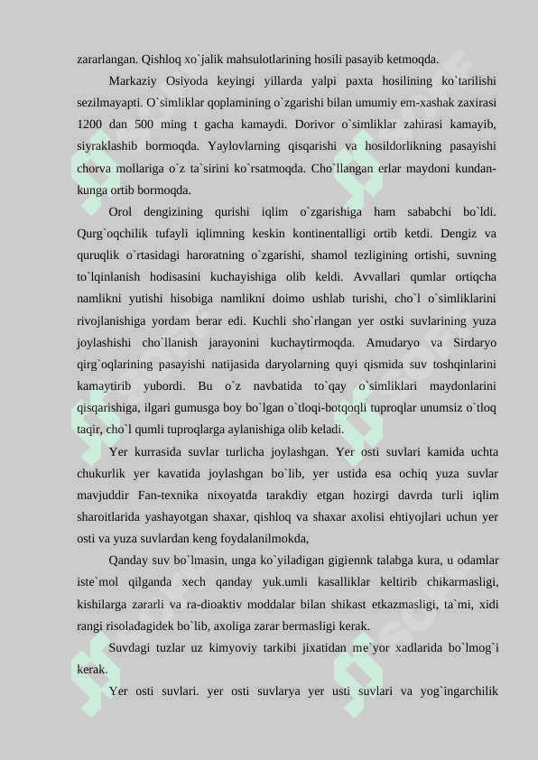 Orolbo‘yida ekologik inqiroz oqibatlarini bartaraf etish 5