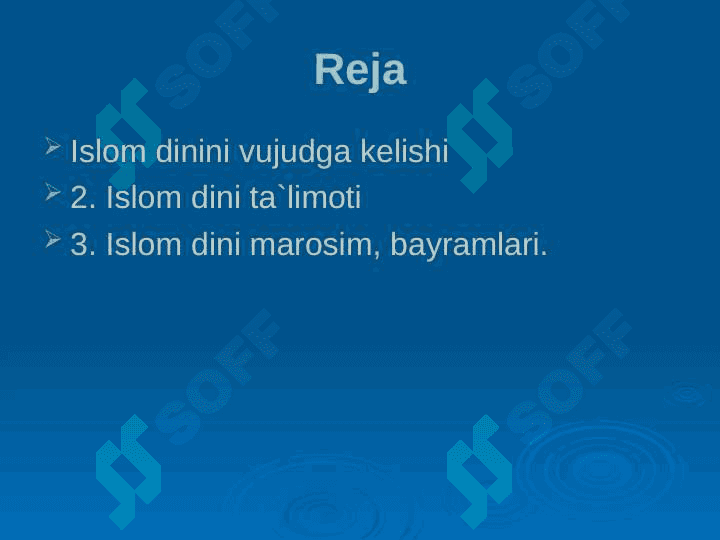 Islom dinining paydo bòlishi 2