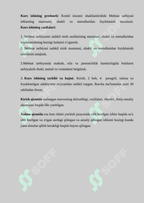 Komil insonni shakllantirishda mehnat tarbiyasining o’rni 5