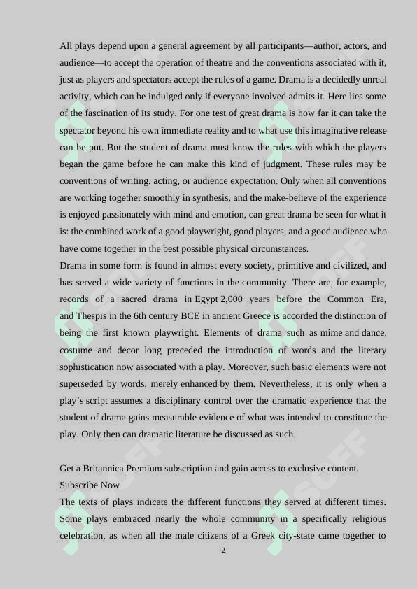 The role of English drama in the World Literature. 2