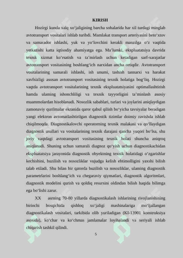 AVTOMOBILLARNI ELEKTRON TIZIMINI DIAGNOSTIKALASH TEXNOLOGIYASINI TAKOMILLASHTIRISH 5