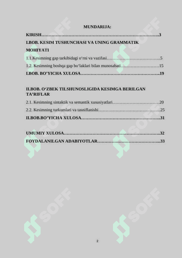 KESIM VA UNING O'ZBEK TILSHUNOSLIGIDAGI TADQIQI 2