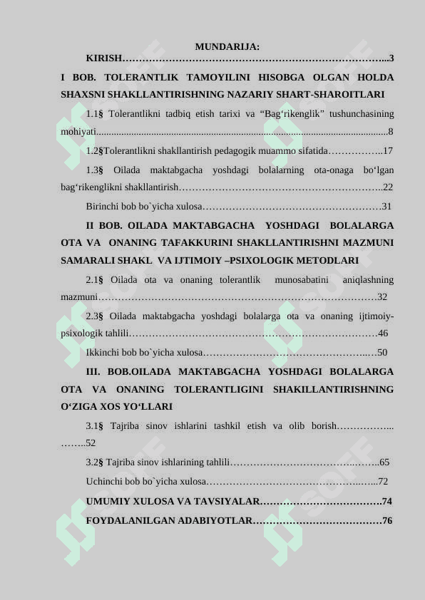 OILADA MAKTABGACHA  YOSHDAGI  BOLALARGA  OTA VA  ONANING TAFAKKURINI SHAKLLANTIRISHNI MAZMUNI  SAMARALI SHAKL  VA IJTIMOIY –PSIXOLOGIK METODLARI 2
