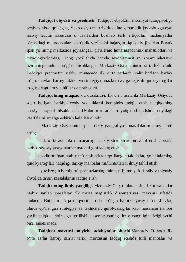 Markaziy Osiyo harbiy san`at tarixi 8