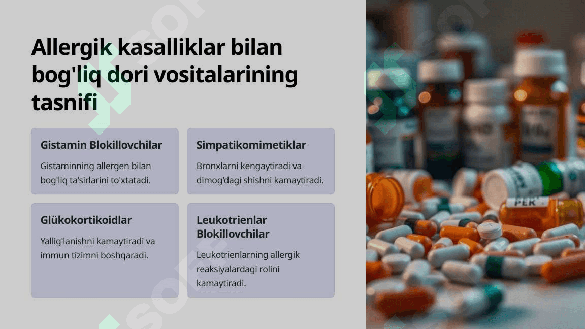 Allergik kasalliklarning farmakoterapiyasi 4
