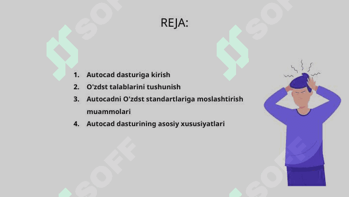 Autocad dasturini Oʻzdst talablariga moslashtirish 2