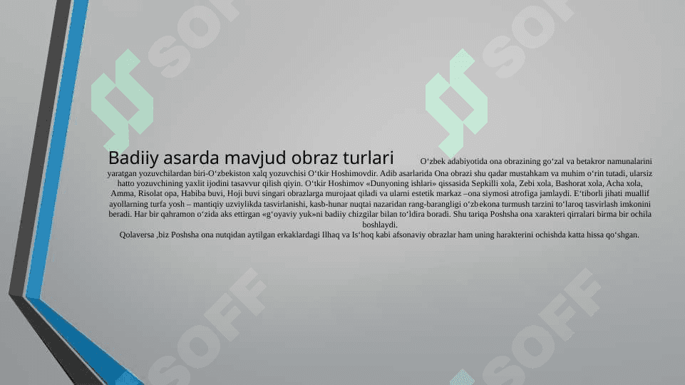 O’tkir Hoshimovning “Dunyoning ishi“  asari tahlili 8