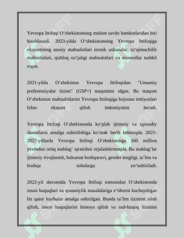 OʻZBEKISTONNI YEVROPA MAMLAKATLARI BILAN ALOQALARI 4