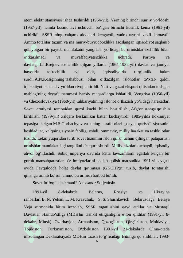 O`ZBEKISTONDA JAMOALASHTIRISH VA UNING OQIBATLARI 6