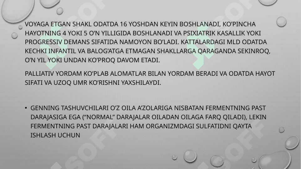 Metoxromatik leykodistrofiya 8