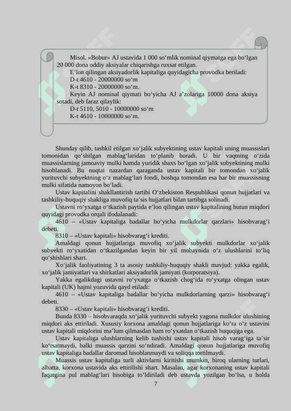 XUSUSIY KAPITAL HISOBI 7