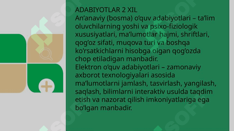 Fan doirasida adabiyotlarni topish, saralash,saqlash qayta ishlsh, havolalar va snoskalar berish, internet ma’lumotlaridan to’g’ri foydalanishni o’rganish. 3