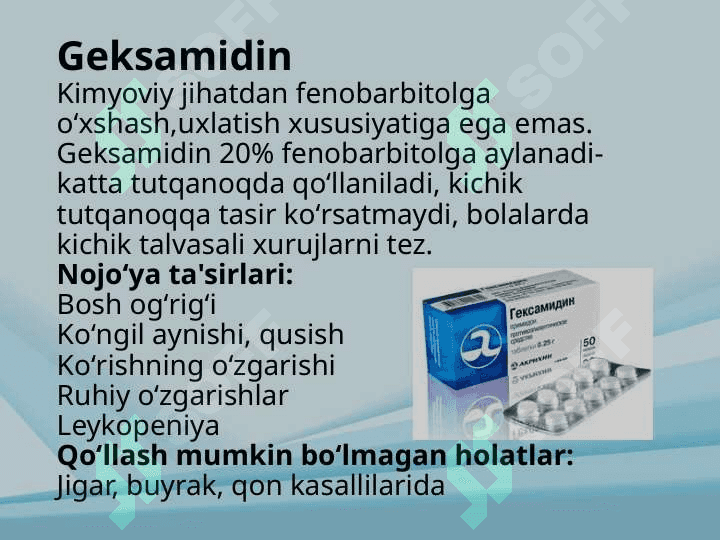 Tutqanoqqa va parkinsonizm qarshi moddalar 5