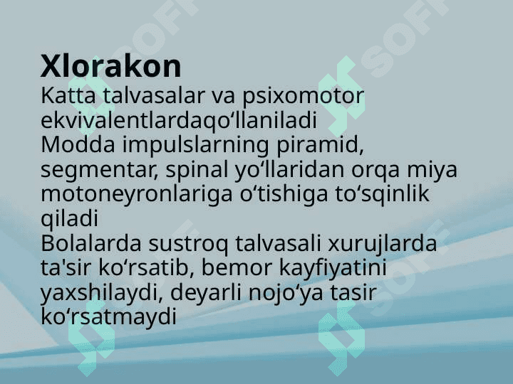 Tutqanoqqa va parkinsonizm qarshi moddalar 8