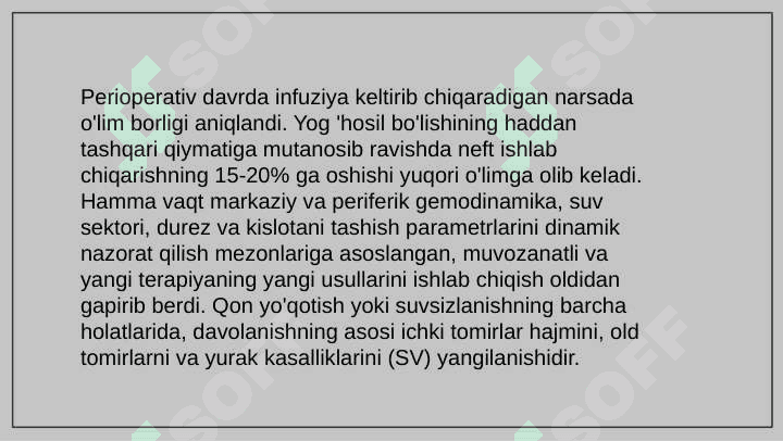 INFUZION TERAPIYA KO`RSATMA VA QARSHI KO’RSATMA 8