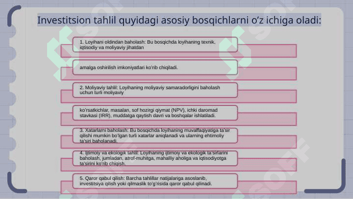 INVESTITSION TAHLIL 6