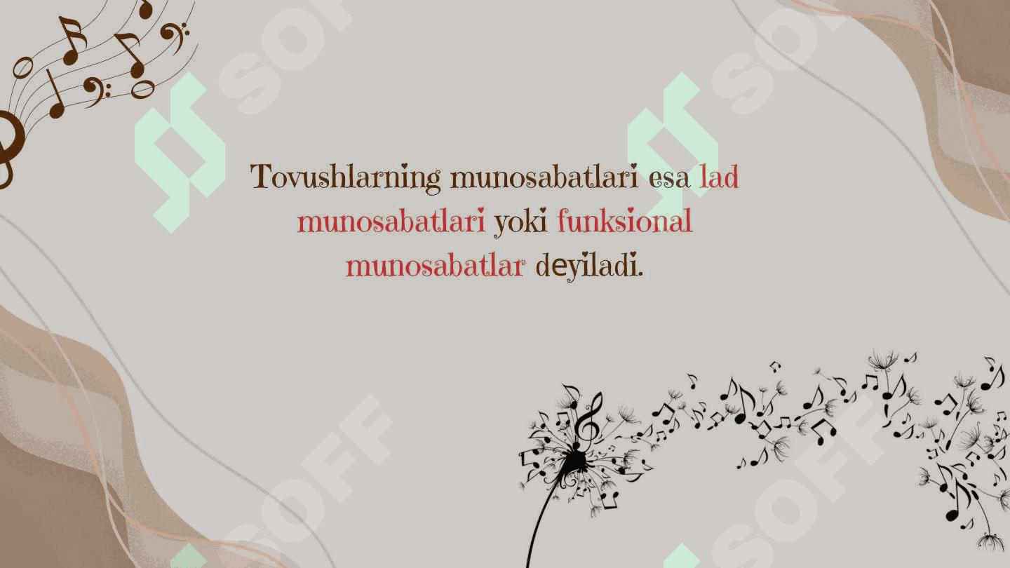 Lad va tonalliklar (Major va Minor ladlari  va ularning turlari) 4