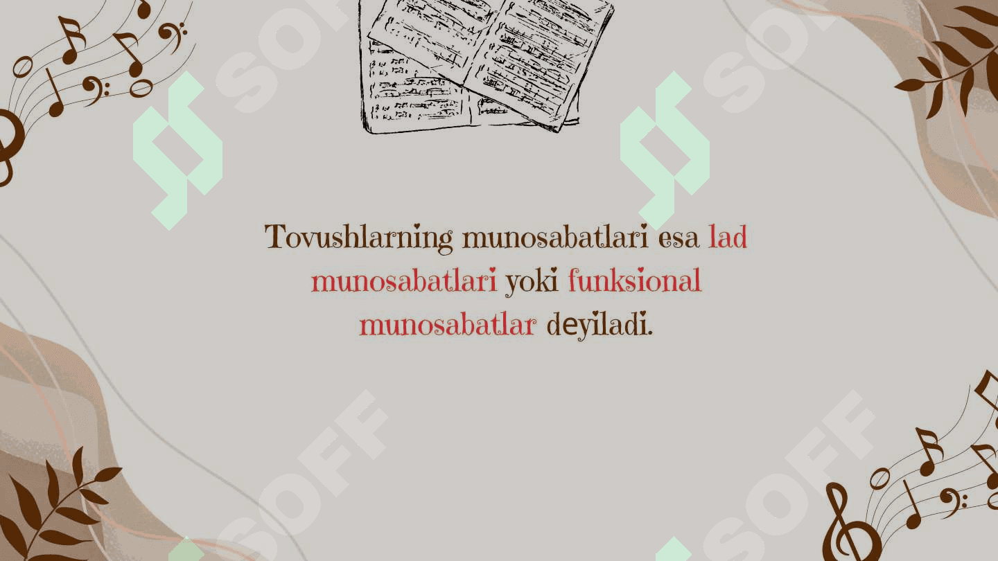 Lad va tonalliklar (Major va Minor ladlari  va ularning turlari) 5