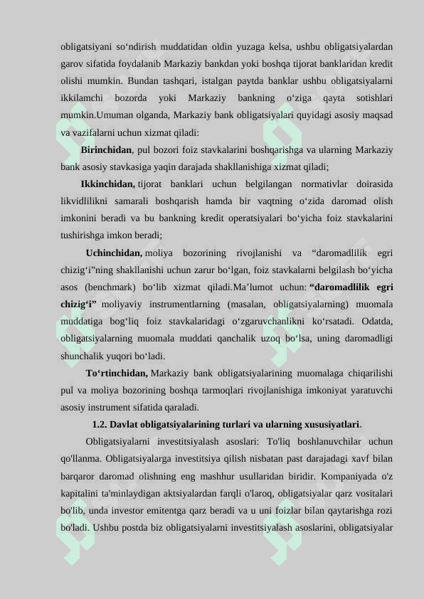 DAVLAT OBLIGASIYALARI 6