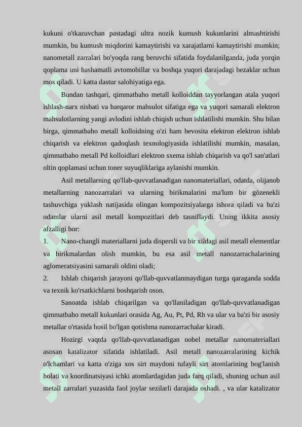 QIMMATBAXO METALLAR BOZORI 5