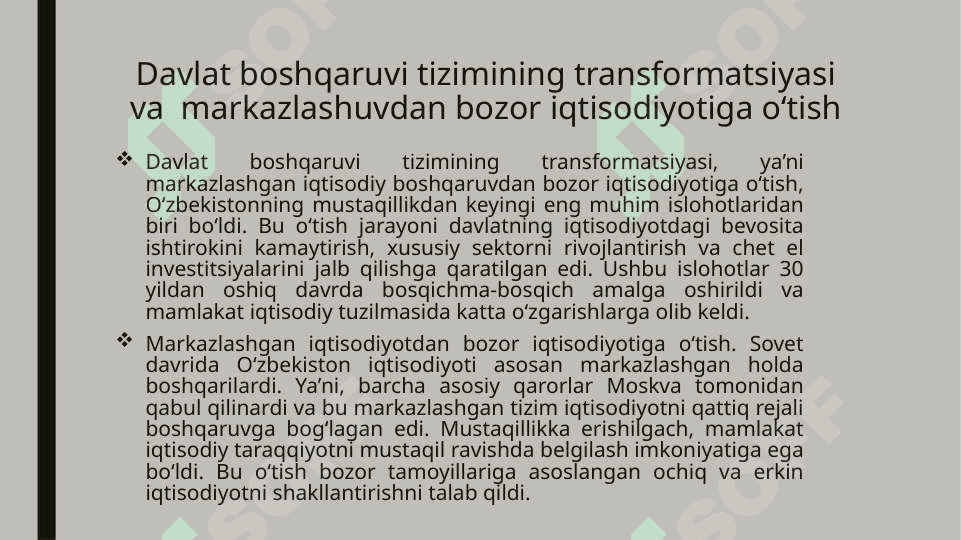 Mustaqillik yillarida davlat boshqaruvi tizimida amalga oshirilgan islohotlar 3